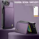 Vinich for iPhone 17e / 16e Wallet Case with Card Holder, RFID Blocking Credit Slots Kickstand Shockproof Phone Cover Fit for iPhone 16e & 17e 6.1" Purple
