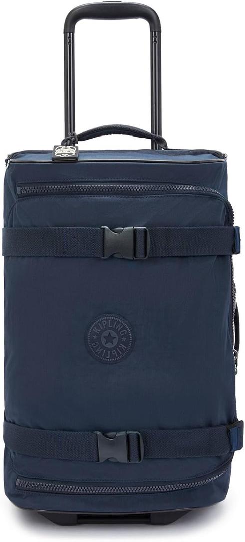 Kipling Aviana Small Rolling Carry-On Duffle Bag (Blue Bleu 2)