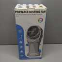 30000mAh Misting Fan Portable Battery Powered Fan with 2L Water Tank,Portable Mist Cooling Fans for Outdoor Camping Tent-120Auto Oscillating,4 Wind Speeds & Spray Modes,RGB Light Gray-Green