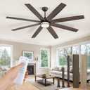 Fanbulous 72 Inch Ceiling Fans with Lights, Large Farmhouse Ceiling Fans with Remote, Oil Bronze Ceiling Fan Fixtures with Bright LED Light for Living Room, Bedroom, Kitchen