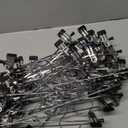 NORTHERN BROTHERS Pants Hangers, 30Pack Skirt Hangers for Women Adjustable Hangers for Men Kids Jeans Pant Trouser Clothes Space Saving (Black)