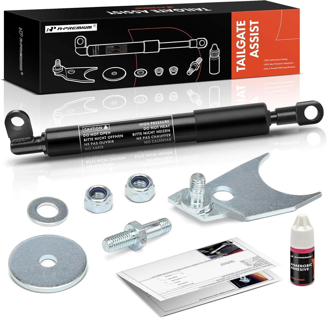 A-Premium Tailgate Assist, Truck Tail Gate Lift Assist, Tailgate Shock Compatible with Chevrolet Chevy Silverado 1500 2500 3500 & GMC Sierra 1500 2500 3500 1999-2006 Models & 2007 Classic Models