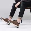 DECARSDZ Mens Dress Shoes Casual Oxford Shoes Business Formal Derby Sneakers Walking Shoe, Size 10.5 (Brown)
