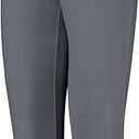 Mizuno Girls' Belted Fastpitch Softball Pant (X-Large, Dark Charcoal)