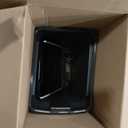 Cesun Small Bathroom Trash Can with Lid, 1.6 Gal, Soft Close, Matte Black