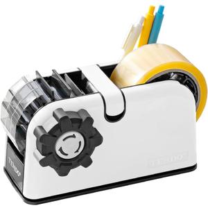 [TENDO] Multi-Section Tape Dispenser ZO-508: Innovative Cutter for Custom Tape Width (White)