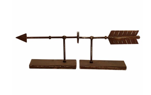 HD DESIGN Home Decor Iron Arrow Bookends