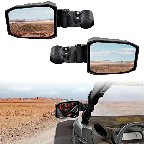 SAUTVS Adjustable Rear View Side Mirrors for Can-Am Maverick X3, Wider Design Folding Clear Rear View Convex Side Mirrors for Can-Am Maverick X3 MAX 2017-2026 Accessories (2PCS)
