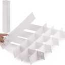 Ohlove 40Pcs Drawer Organizer Dividers 17"x2.8" Adjustable Storage Organizer Separator for Socks, Underwear, Makeup, Kitchen, Dresser