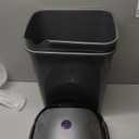 Superio Kitchen Trash Can 13 Gallon with Swing Lid, Plastic Tall Garbage Can Outdoor and Indoor, Large 52 Qt Recycle Bin and Waste Basket for Home, Office, Garage, Patio, Restaurant (2, Grey)