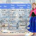 ZaisuiFun Princess Costume for Little Girls Kids Cosplay Dress Up Birthday Party Halloween Christmas Outfit, 6-7 Years(Tag 140)