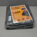 Tarp 10x12 Feet 16 Mil Heavy Duty Waterproof Tarp, Large Multipurpose Cover with Brass Grommets and Reinforced Edges, UV Resistant Thick Poly Tarps for Outdoor Camping Tent Pool Car, Green