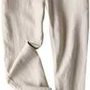 Tanming Linen Pants for Women Summer Casual High Waisted Drawstring White Beach Pant S
