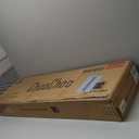 ChooChoo Bathroom Floor Cabinet, Modern Bathroom Storage Cabinet with 4 Doors and Adjustable Shelves, Freestanding Cupboard for Living Room, White (11.81"D x 23.62"W x 43.31"H)