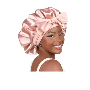 YANIBEST Satin Bonnet Silk Bonnet for Sleeping Double Layer Satin Lined Hair Bonnet with Tie Band Bonnets for Women Natural Curly Hair