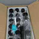 Kingrol 18 Pack 8.5 oz Square Glass Bottles with Leak Proof Screw Caps, Hot Sauce, Oil, Vinegar, Syrup, Salad Dressing