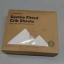 KeaBabies 2-Pack Organic Crib Sheets for Boys, Girls - 52x28 Fitted Crib Mattress Sheet Neutral, Breathable Jersey Cotton Cover for Baby Bed, Toddler Mattress, Soft & Cute Prints (Soft White)