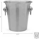 Houdini Champagne Bucket, 8.5 x 8 inches, Stainless Steel