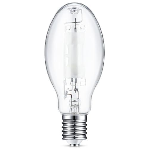 Rossesay 1 Pc 175 Watt Lighting Metal Halide Lamp MH400/U/MOG 36000 Lumen 4000K Outdoor Light Bulb 12, 000 Hour Span Life Mogul Base (E39) ED28 High Intensity Discharge Metal Halide Bulb
