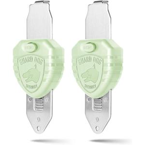 Guard Dog Security Blocklock Portable Door Lock, Hotel Door Locks for Travelers Security, Tough & Durable, Apartment Door Security, Home Security (Glow-in-the-Dark 2 Pack)