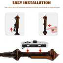 KOEBSHPE Sword Accessories for Nintendo Switch, Skyward Sword Accessories for Switch Sports/Legend of Zelda: Tears of the Kingdom/Skyward Sword HD, with 12 Switch Game Card Slots (Brown)