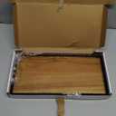 Acacia Bathroom Toilet Tank Tray, 13" Wood Toilet Paper Storage Basket Back of Toilet Basket Organizer, Vanity Tray for Perfume Makeup Candle Kitchen Counter Coffee Table Decor (13" x 6.5" x 1.5")