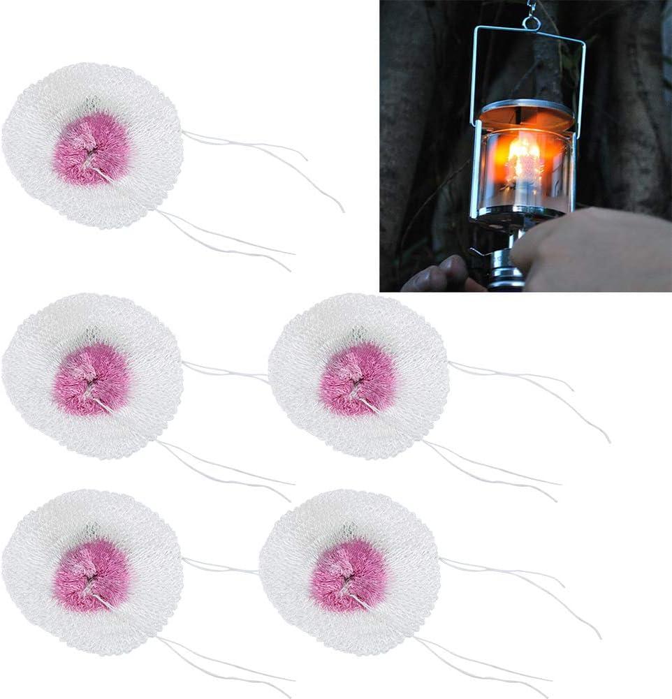 20Pcs Kerosene Lamp Outdoor Camping Lantern Accessories - Dual Head Gas Light with Mesh Drawstring and Pressure Mantles