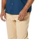 Amazon Essentials Mens Slim-Fit Short-Sleeve Two-Pocket Utility Shirt (Blue, XS)