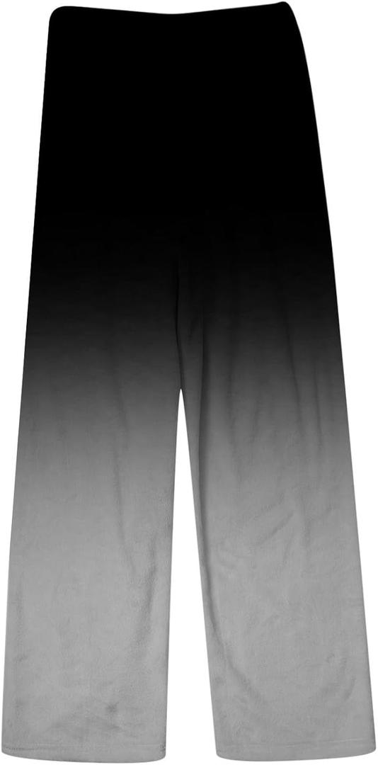 Womens Plush Pajama Pants Womens Pyjamas Flannel Trousers Christmas Print Casual Trousers Christmas Print Plush, 4 XL