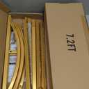 Wokceer Wedding Arch Backdrop Stand 7.2FT, 6.6FT, 6FT Set of 3 Gold Metal Arch Backdrop Stand for Wedding Ceremony Baby Shower Birthday Party Decor