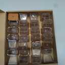 28Pcs Chair Leg Floor Protectors Rectangle for Hardwood Floors Silicone Caps Covers Felt Furniture Pads Clear Chair Sliders, Protect The Floor from Scratches(Fit:L 1.12"-1.5", W 0.75"-1") (Medium)