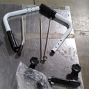 Patient Transfer Lift Chair, 350 lb Capacity, 180 Split Seat, Hydraulic Commode Wheelchair for Elderly, Bed to Toilet