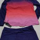 Daci Women Two Piece Rash Guard Long Sleeve Swimsuits UV UPF 50+ Swim Shirt Bathing Suit with Boyshort Bottom XL