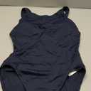 Seafolly Women's Standard Twist Front Soft Cup Boyleg One Piece Swimsuit, Eco Collective Black, size 8