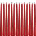 14 Pack Red Taper Candles - Taper Candles 12 Inch Dripless, Smokeless & Unscented - 10 Hours Long Burning - Hand Poured Tall Candlesticks - Ideal for Weddings, Dinner Parties, and Home Decor