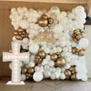 3FT Lighted Cross Marquee Large Indoor Outdoor Light Up Cross Christmas & Baptism Decorations, LED Dcor for Parties, Religious Events & Celebrations