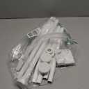 Tension Curtain Rod 26 to 48 Inch Adjustable Tension Rods 6 Pack Expandable Spring Tension Rod White No Drilling for Closet Kitchen Cupboard Wardrobe Door Bookshelf DIY Projects