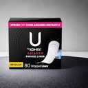 Poise Incontinence & Postpartum Pads for Bladder Leaks, 4 Drop Moderate Absorbency, Regular Length, 132 Count,