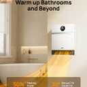 DREO Smart Wall Heater for Bathroom, IP24 Electric Space Heater with ALCI Plug for Indoor Use, 30 Oscillation, Adjustable Thermostat, Remote Control, Works with Alexa, 24H Timer, Easy-mounted Heater