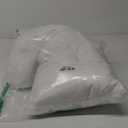 Flat Ultra Thin Bed Pillows Standard Size Pillow Set of 2 Extra Soft Down Alternative for Stomach Side Back Sleeper White 20x26inches