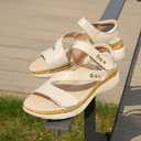ORTOREX Women Comfortable Arch Support Sandals Cushioned Walking Sandals, Size 8