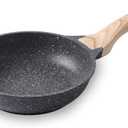 8 Inch Nonstick Skillet Frying Pan Egg Pan Omelet Pan, Nonstick Cookware Granite Coating, 100% PFOA free Cookware Pan, Healthy Nonstick Stone Frying Chef's Pan Skillet
