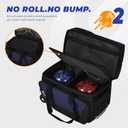 Bowling Roller Bag with Wheels, Rolling Bowling Ball Bag, Single Bag