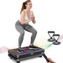 AXV Vibration Plate Fitness Platform Exercise Machine Vibrating Shaking Full Body Shaker Workout Vibrate Stand Shake Board Sport Gym for Weight Loss Fat Burner for Women Men