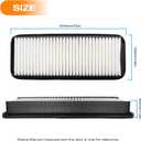 Cab Air Filter Kit,T1855-71600 Air Filter,6A671-75090 Filter Element Replacement for Kubota Tractor SVL75-2C/75C/90-2C/90CFilter and Replacement