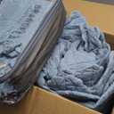 Brandream Luxury Quilt Set King Size Cotton Light Blue Vintage Farmhouse Matelasse Coverlet Set Scalloped Quilts Shabby Antique 3-Piece