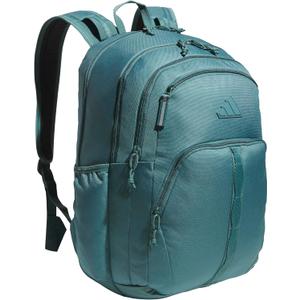 adidas Prime Backpack for Work, Travel Bag for Women and Men with Padded Compartment for Laptop (One Size, Preloved Teal Green/Black)