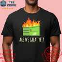 Original Are We Great Yet Anti Trump Dumpster Premium T Shirt M