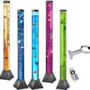 CALOVER LED Sensory Bubble Fish Tube Night Lamp 4Ft with Wall Bracket- Color Changing, Wall-Mountable Aquarium Tank Light for Mood Enhancement, ADHD Autism Relief -Gift for Kids, Men, Women