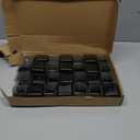 28 Pcs Chair Leg Floor Protectors for Carpet Square Clear